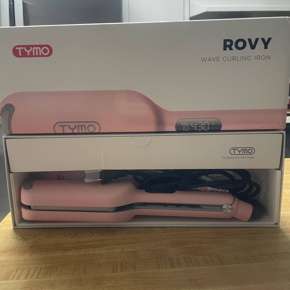 TYMO Pink Wave Curling Iron